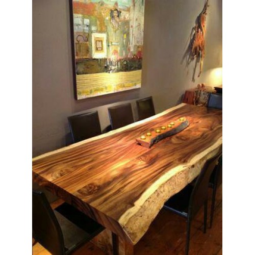 میز روستیک و صندلی چوبی